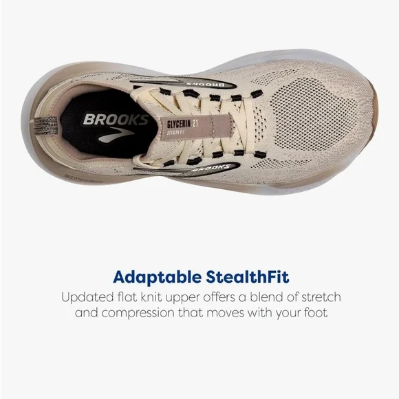 Brooks Women’s Glycerin Stealthfit 21 Neutral Running Shoe - Picture 2 of 7